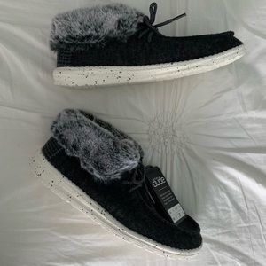 Hey Dude Britt Black Ankle-High Booties